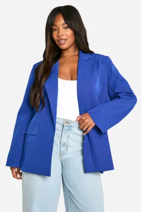 Plus Tailored Longline Blazer