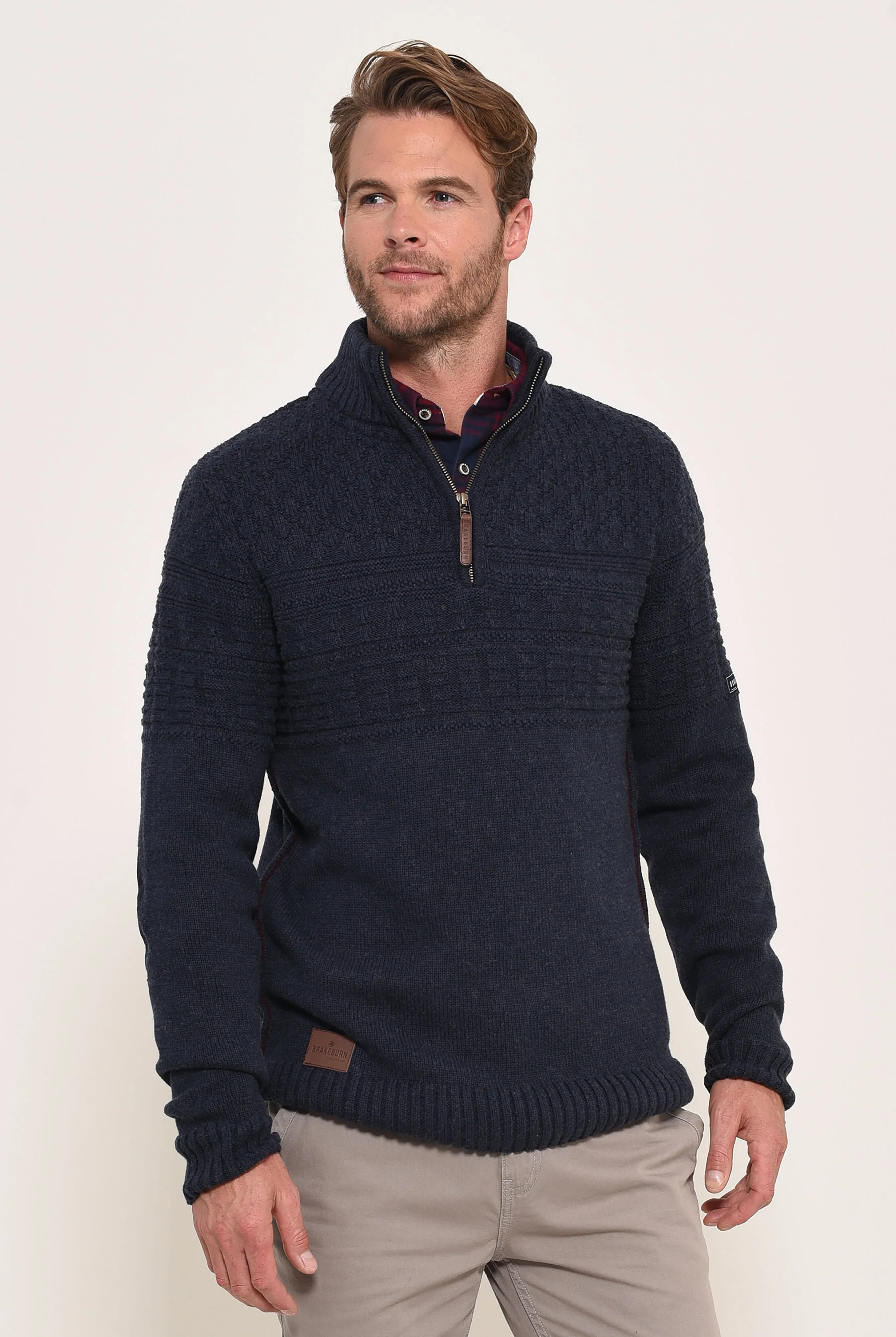 Quarter Zip Neck Jumper