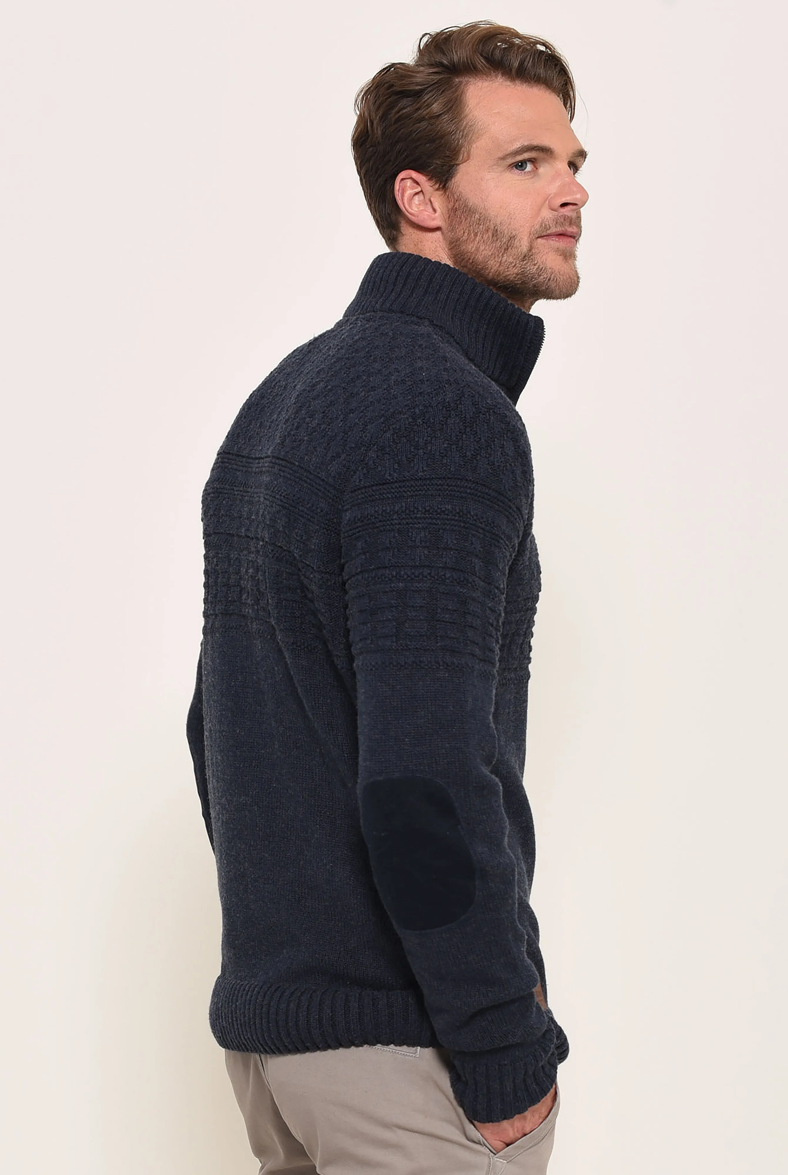 Quarter Zip Neck Jumper