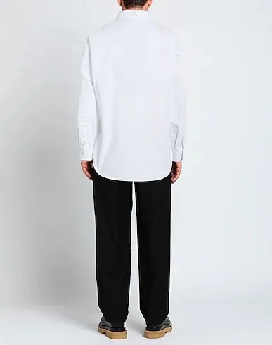 RAF SIMONS  |Long Sleeves Plain Cotton Logo Designers Shirts