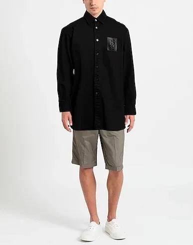 RAF SIMONS  |Long Sleeves Plain Cotton Logo Designers Shirts