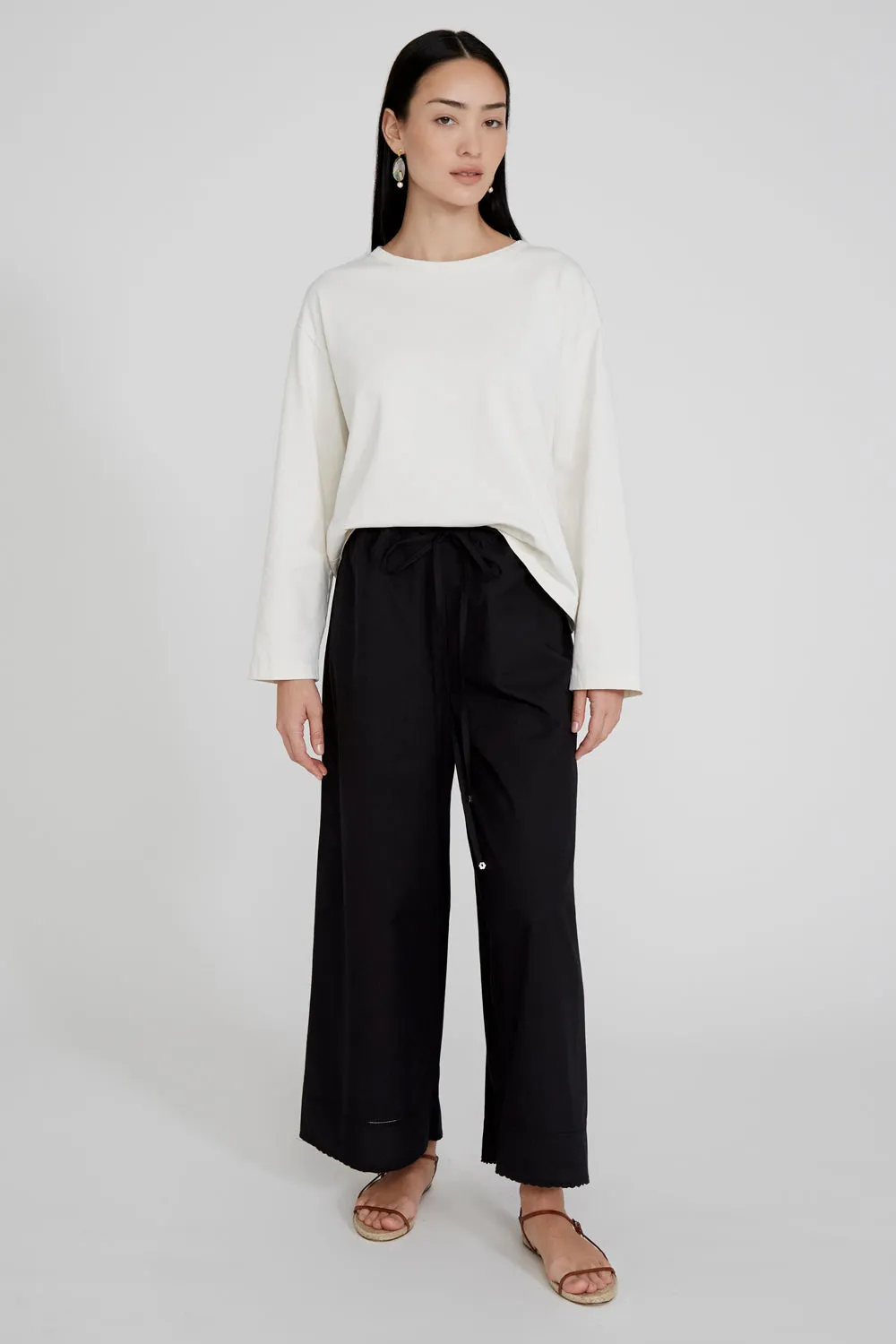 Ramona Poplin Pant Caviar