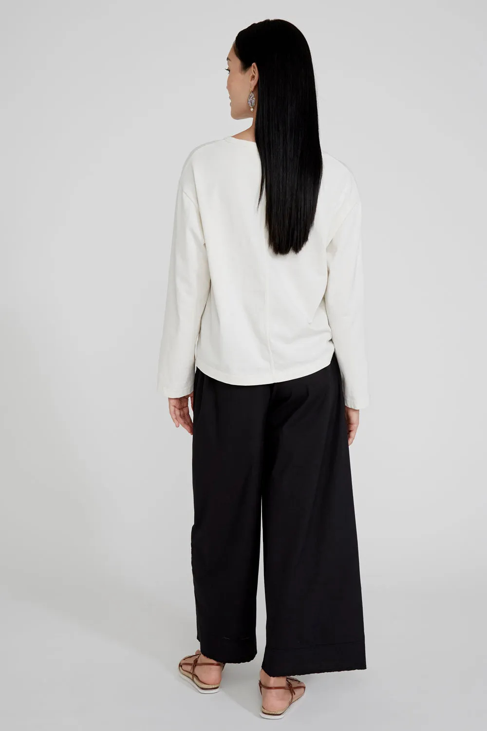 Ramona Poplin Pant Caviar