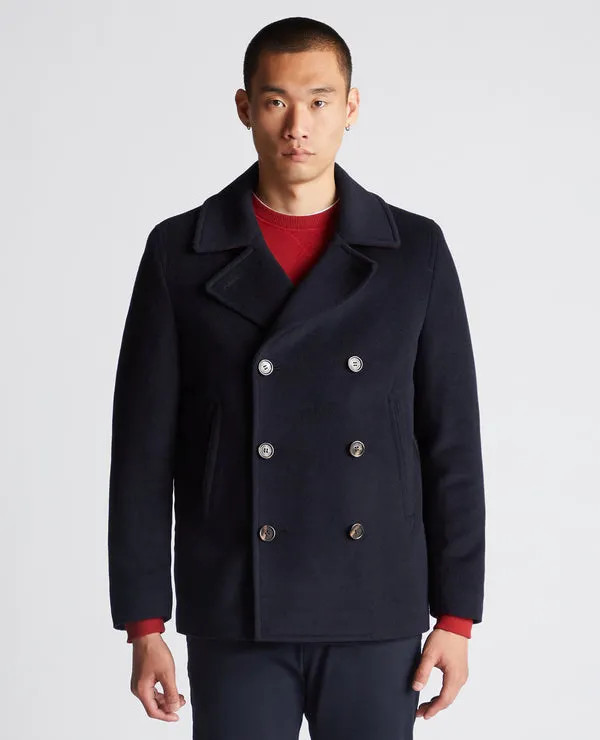 REMUS UOMO FORMAL Remus Uomo Oliver Wool Peacoat - Navy