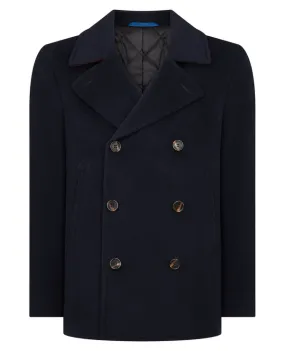 REMUS UOMO FORMAL Remus Uomo Oliver Wool Peacoat - Navy