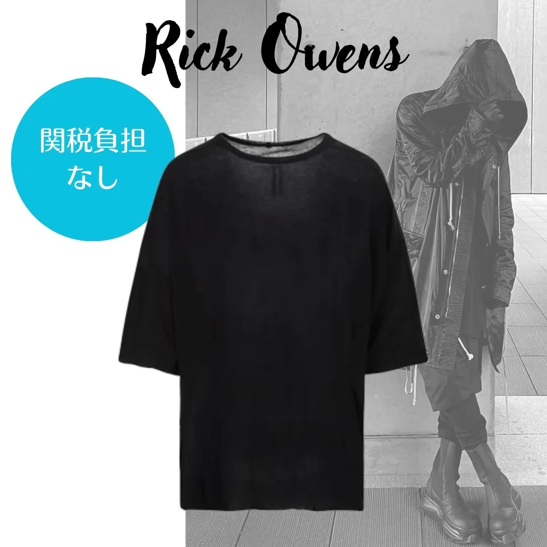 RICK OWENS  |Crew Neck Pullovers Unisex Street Style Plain Cotton