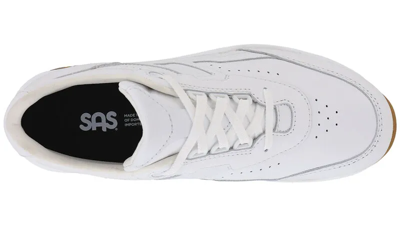 SAS Womens Tour II Lace Up Sneaker- Chalk White