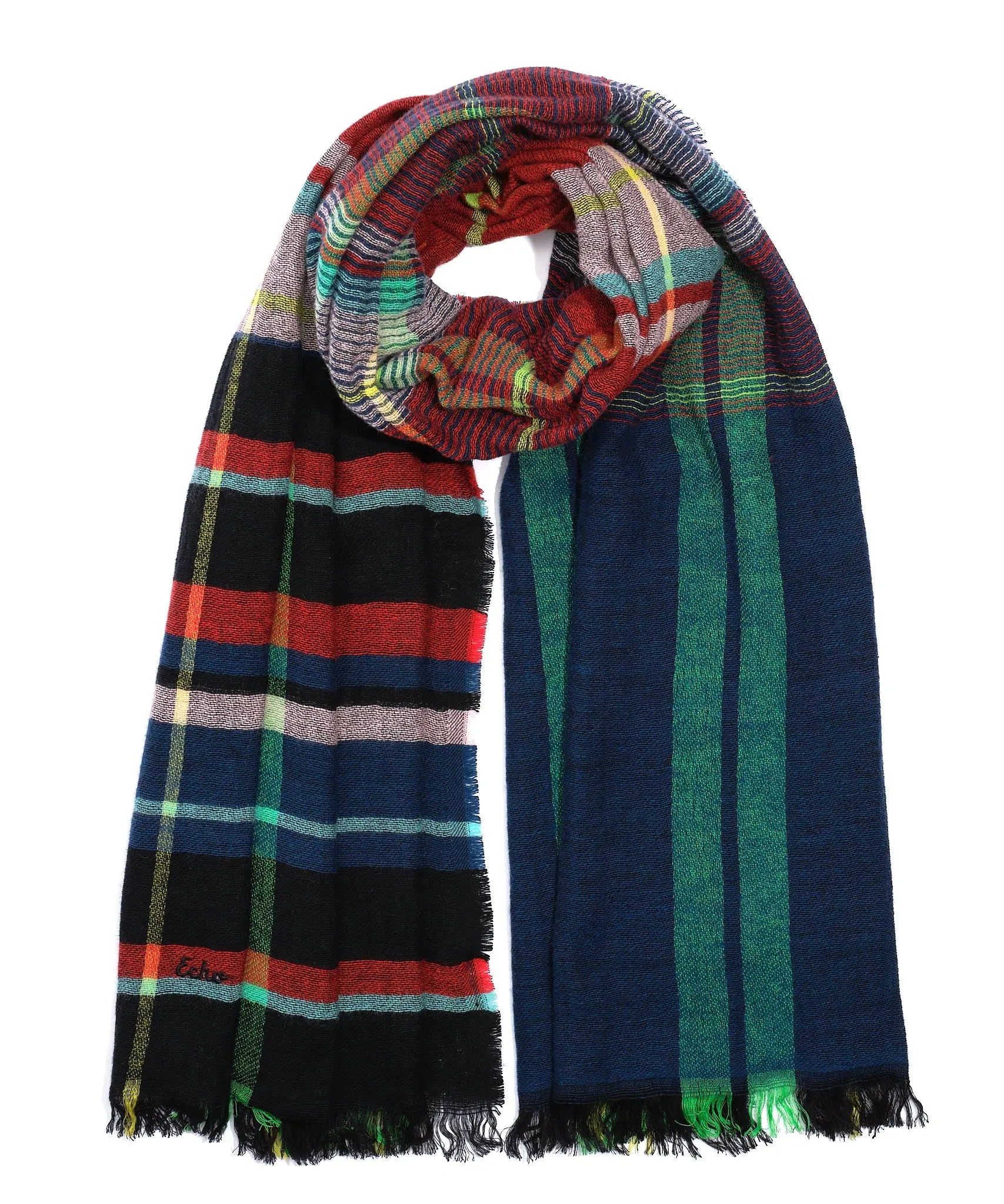 Shifting Plaid Scarf