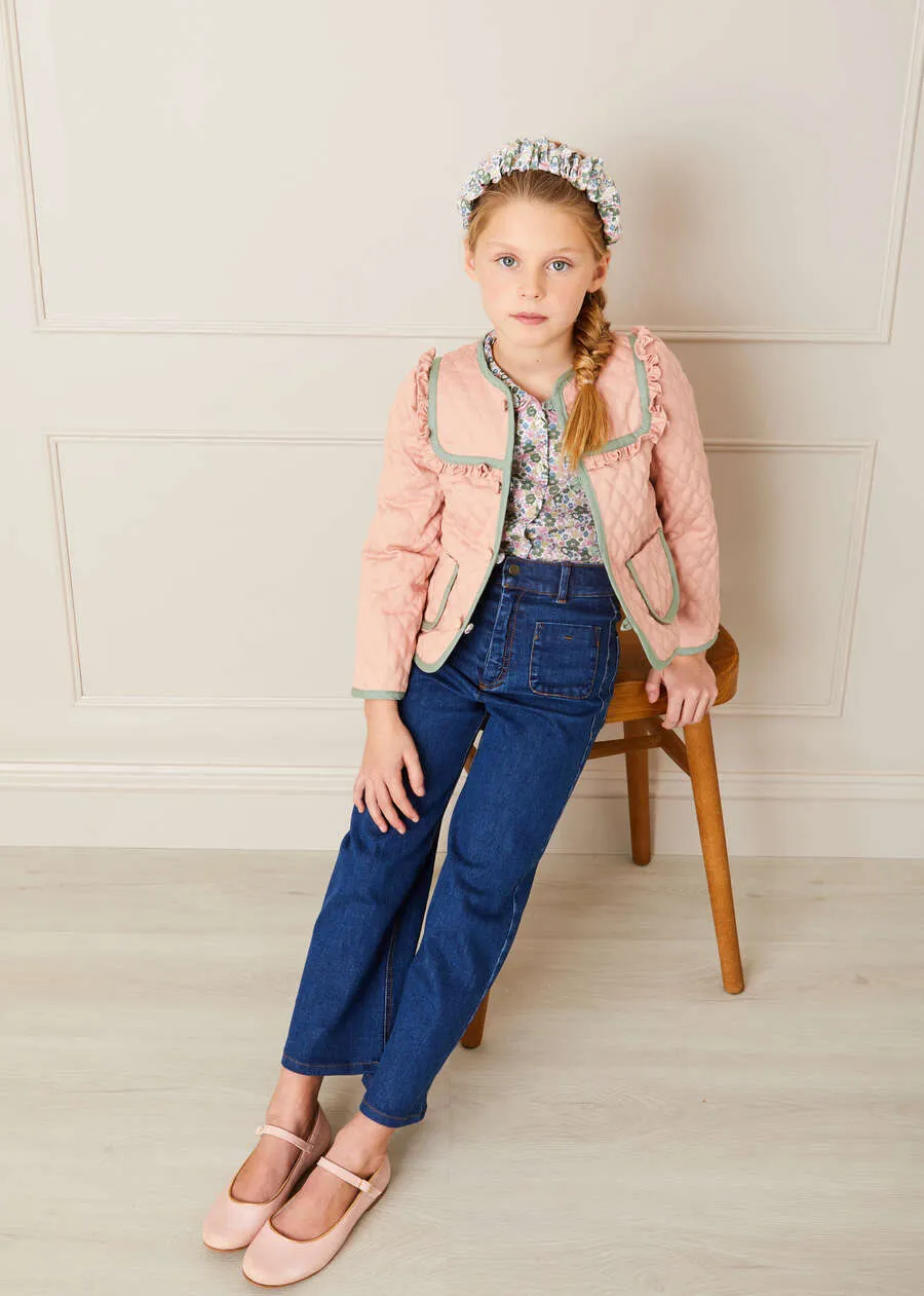 Soft Denim Wide Leg Trousers in Denim (3-10yrs)