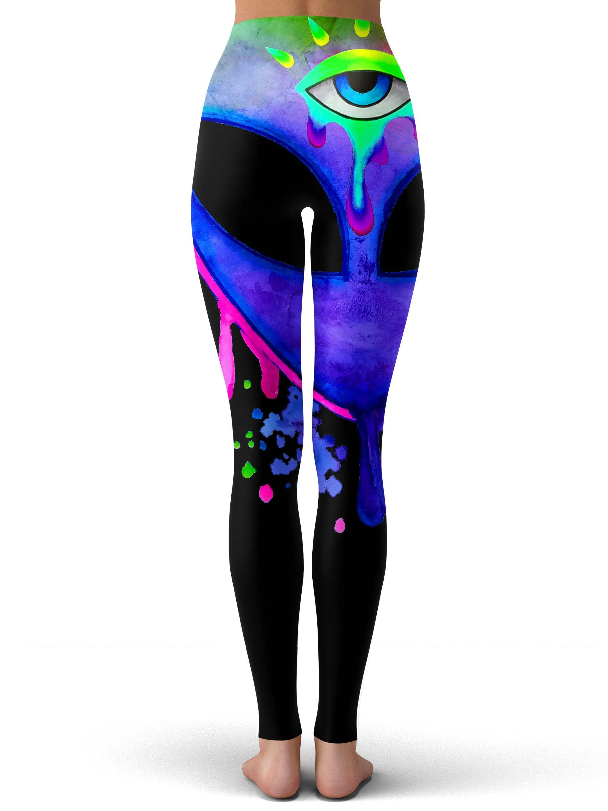 Splatter Alien Purple Leggings