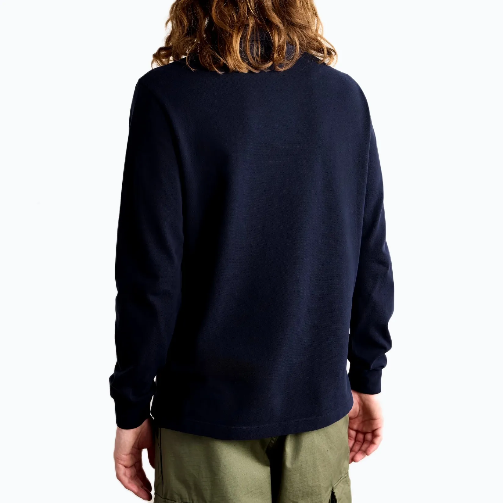 STONE ISLAND  |Long Sleeves Plain Cotton Front Button Polos