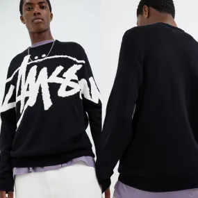 STUSSY  |Crew Neck Pullovers Unisex Street Style U-Neck Long Sleeves