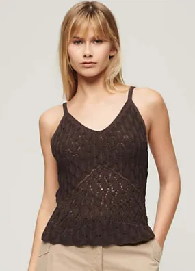 Superdry Crochet Cami Top | Grattan