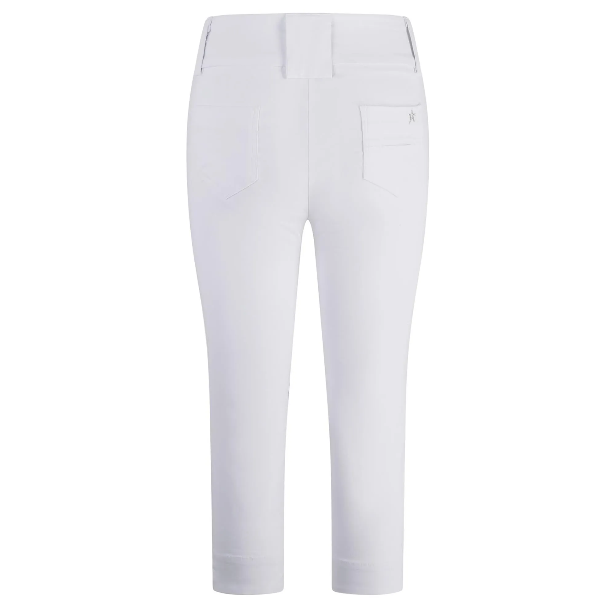 Swing Out Sister Core Pull On Ladies Golf Capris White