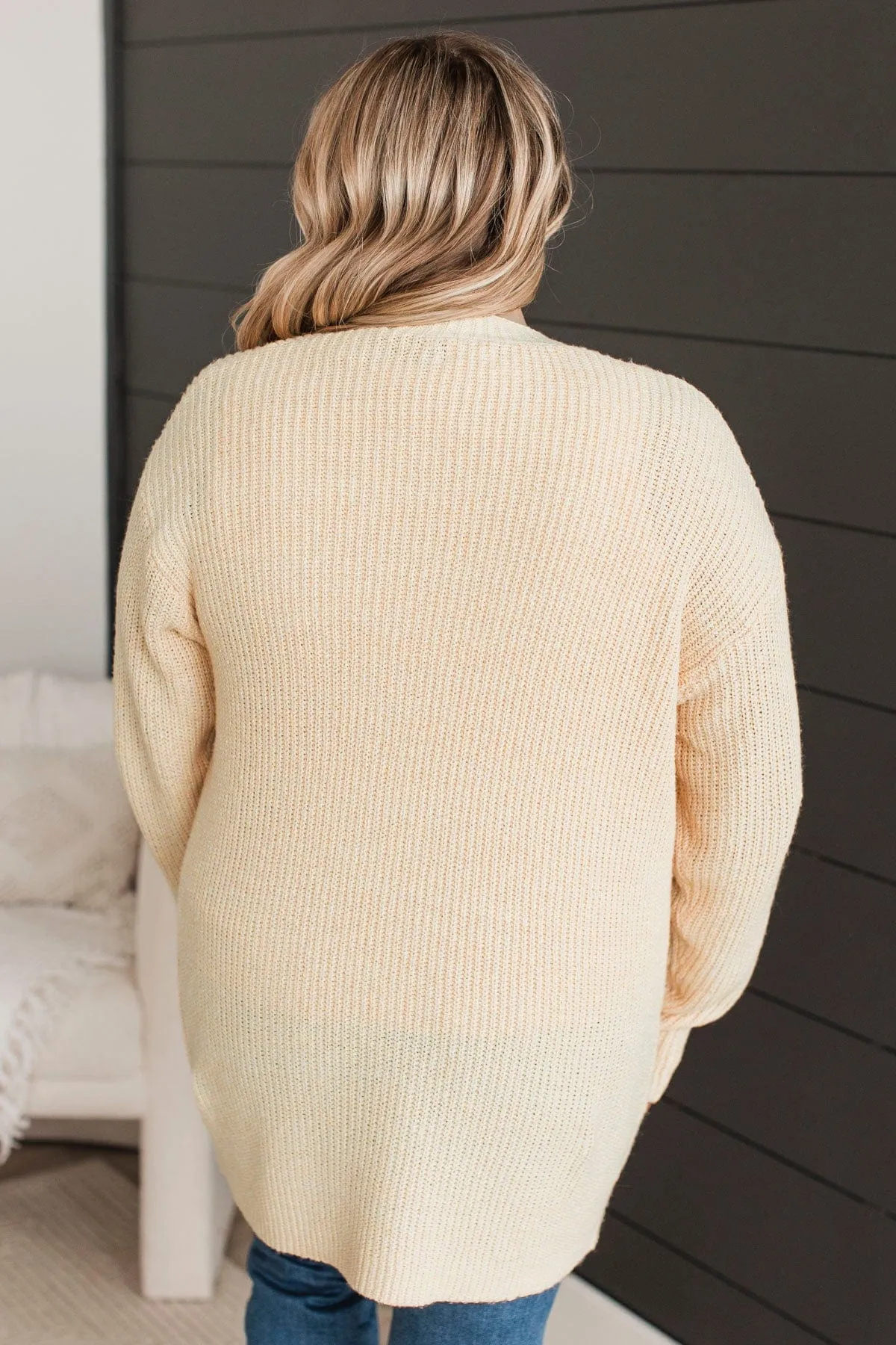 Take Me Places Knit Cardigan- Light Yellow