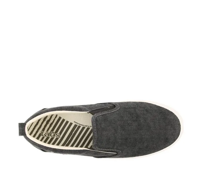 Taos Womens Dandy Slip-on Sneaker- Charcoal Wash