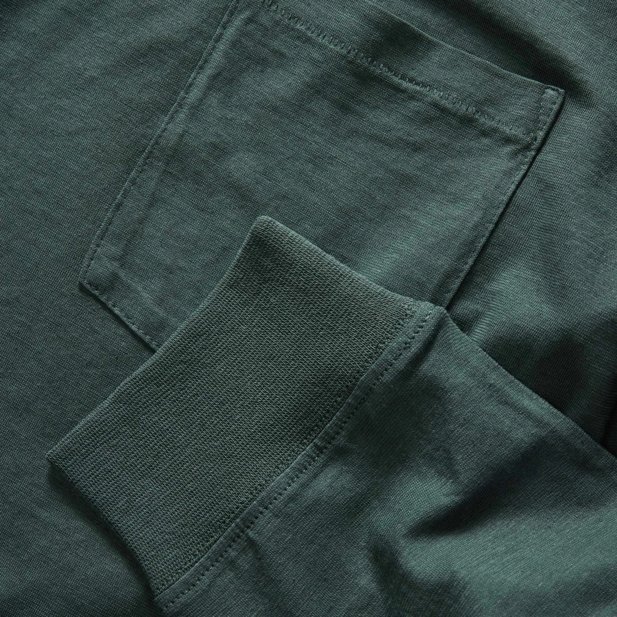 The Cotton Hemp Long Sleeve Tee in Dark Forest