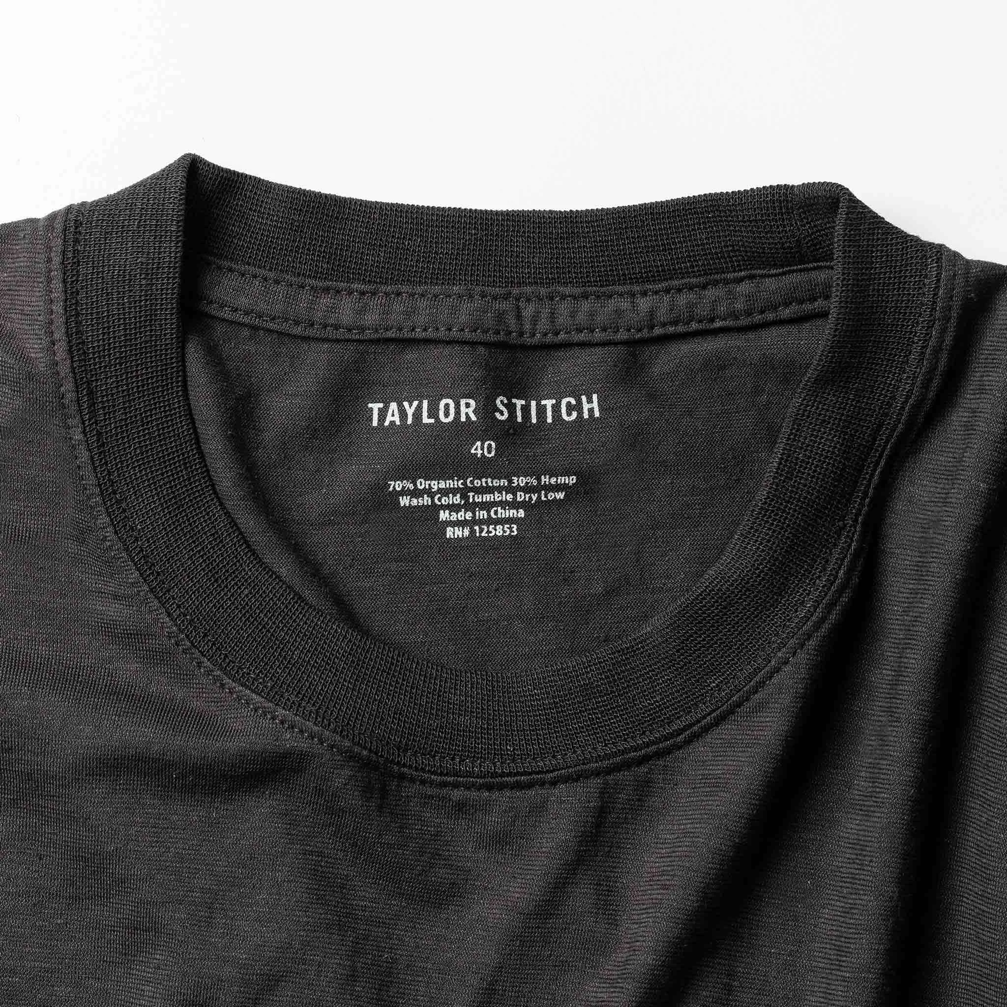 The Cotton Hemp Tee in Charcoal