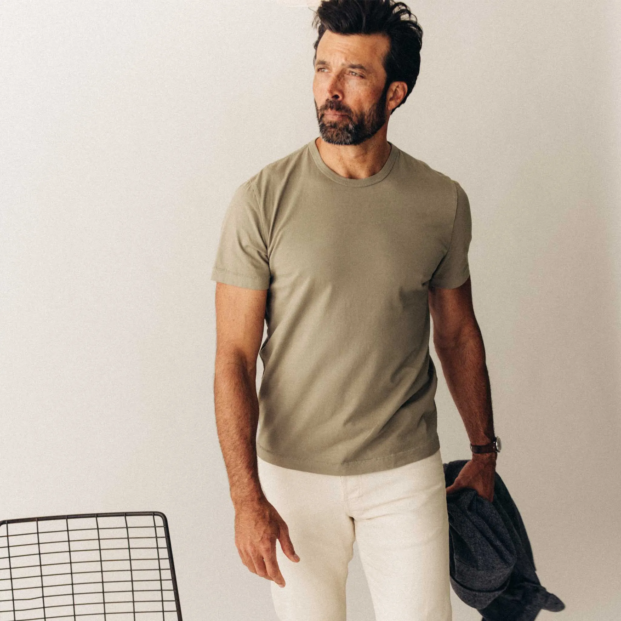 The Organic Cotton Tee in Sage