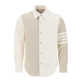 THOM BROWNE  |Long Sleeves Cotton Designers Shirts