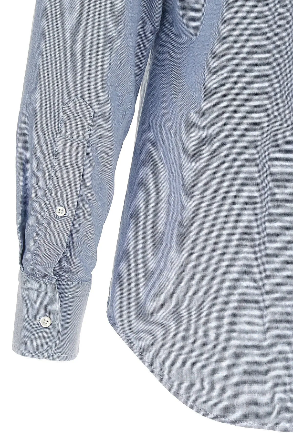 THOM BROWNE  |Long Sleeves Cotton Front Button Designers Shirts