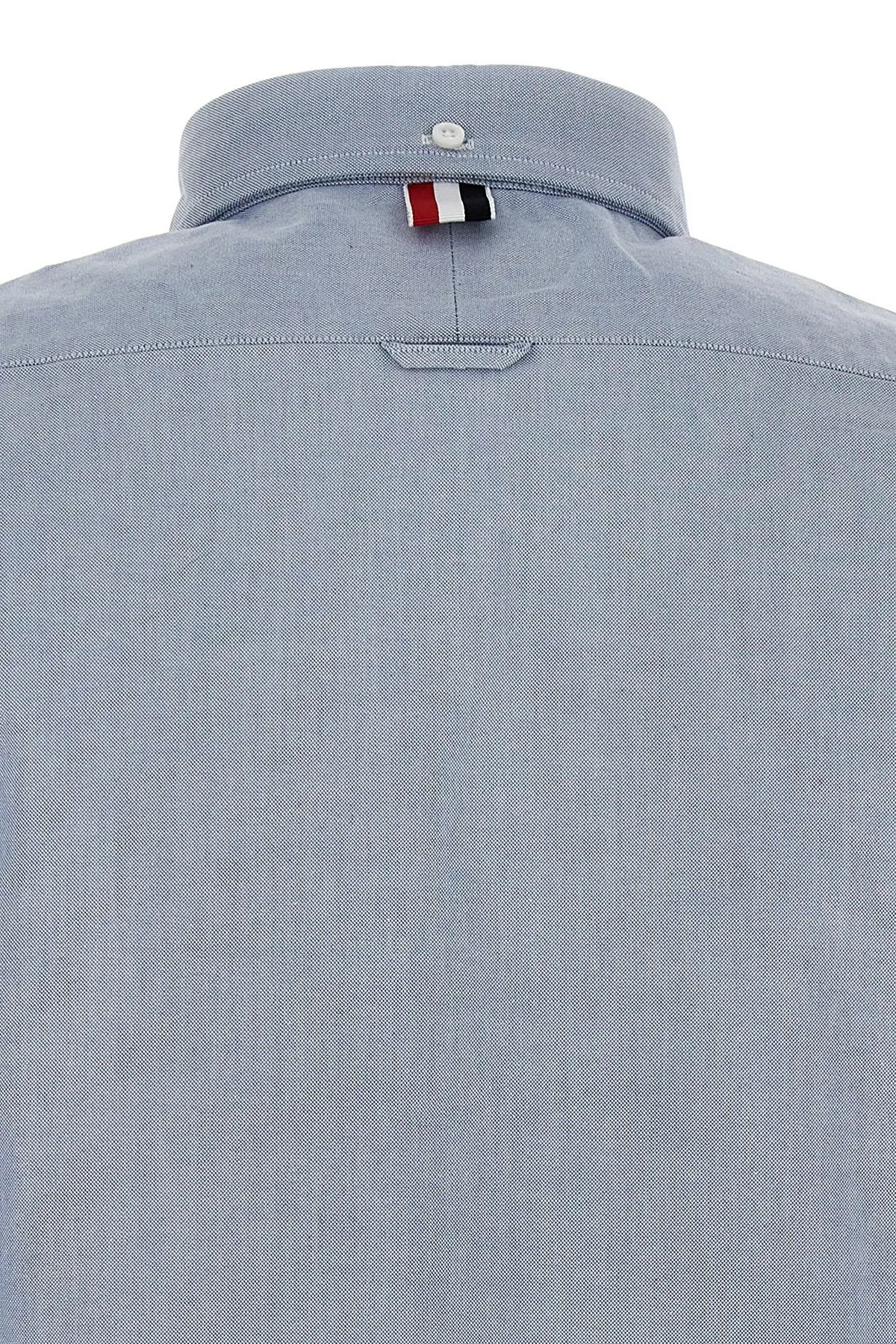 THOM BROWNE  |Long Sleeves Cotton Front Button Designers Shirts