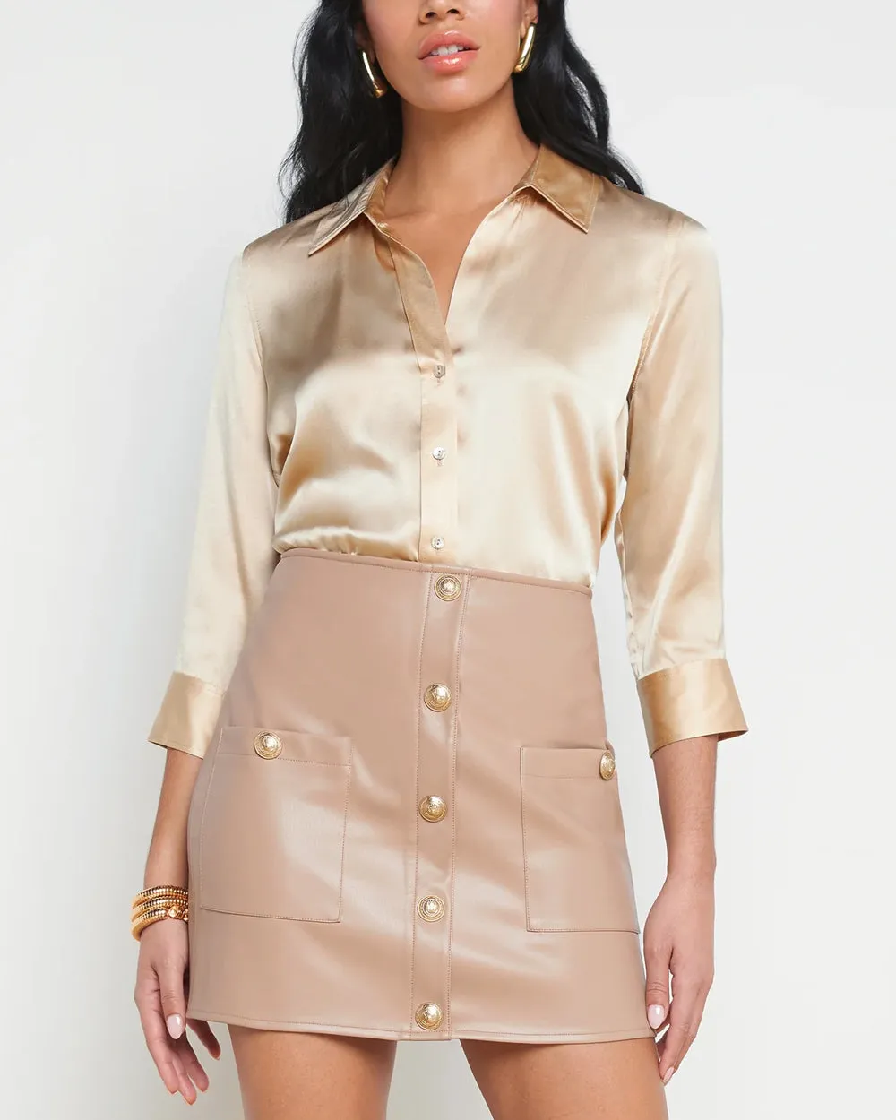 Toasted Almond Dani Blouse