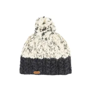 Uneven Wool Bobble Hat