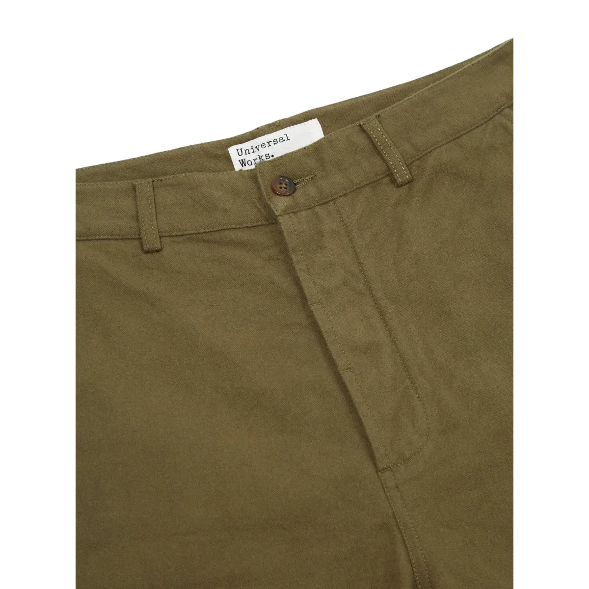 Universal Works Military Chino nebraska cotton olive