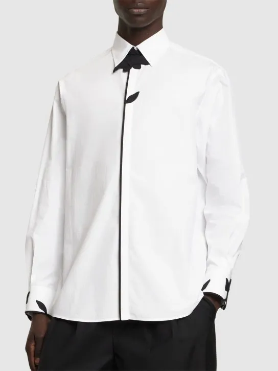 VALENTINO  |Long Sleeves Cotton Bridal Luxury Outlet Shirts