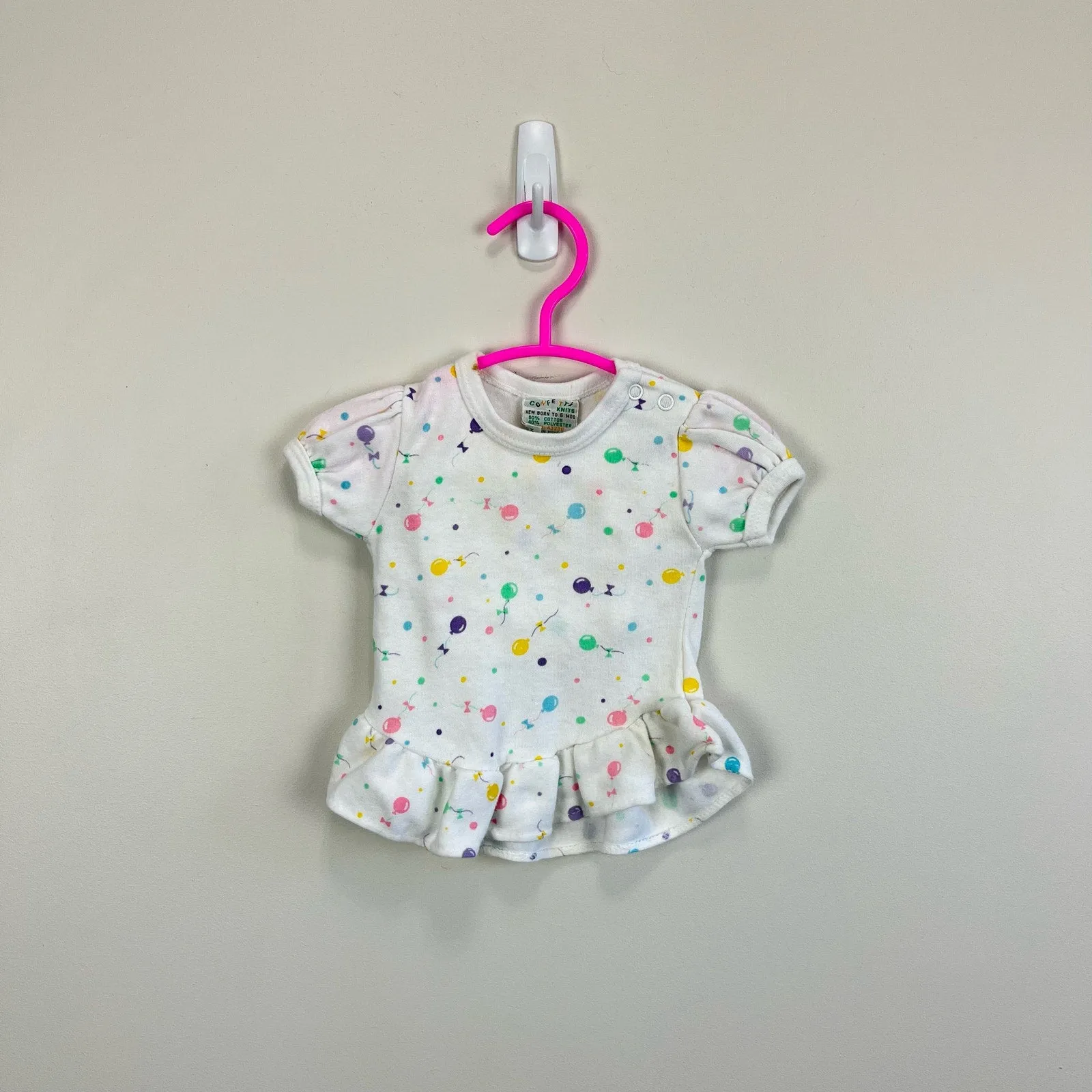 Vintage Confetti Knits Balloon Outfit 0-6 Months