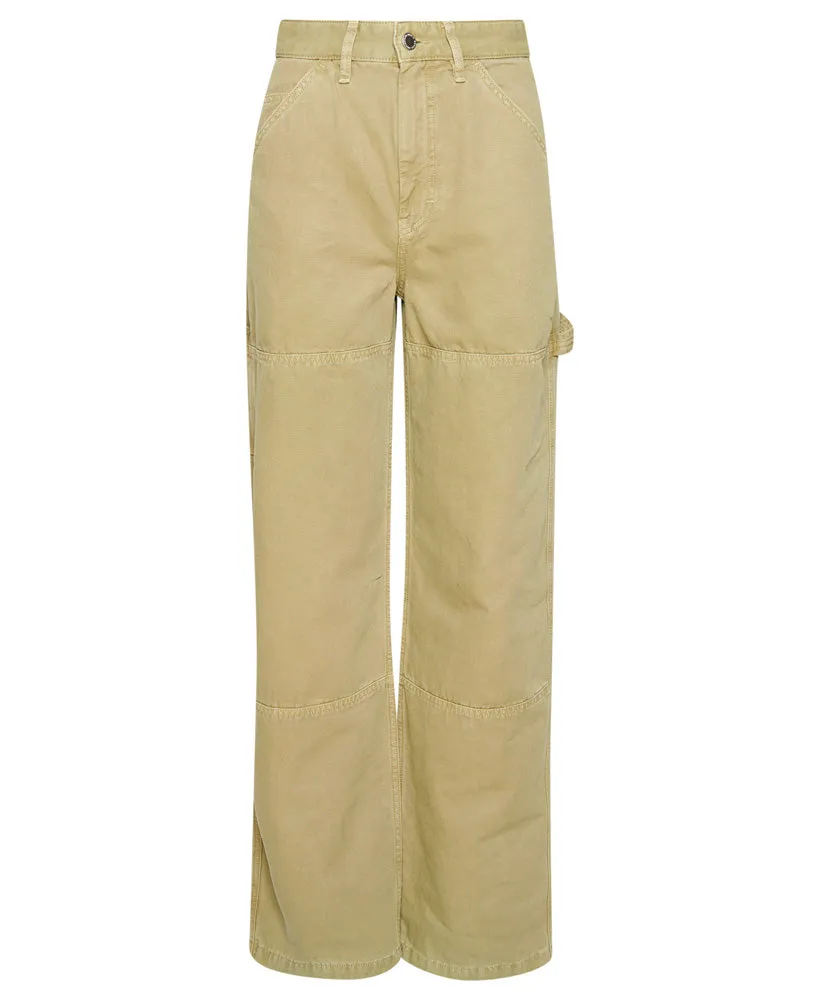 Vintage Wide Carpenter Pants | Soft Sage