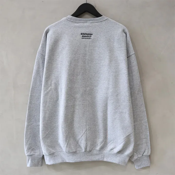 WACKO MARIA  |Crew Neck Long Sleeves Cotton Logo Sweatshirts