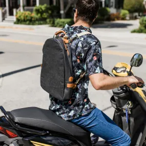 Washable Paper Memmo Backpack in Black