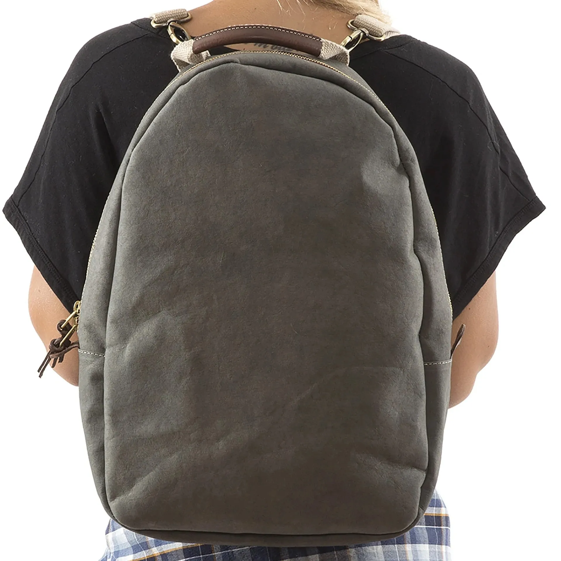 Washable Paper Memmo Backpack in Dark Grey