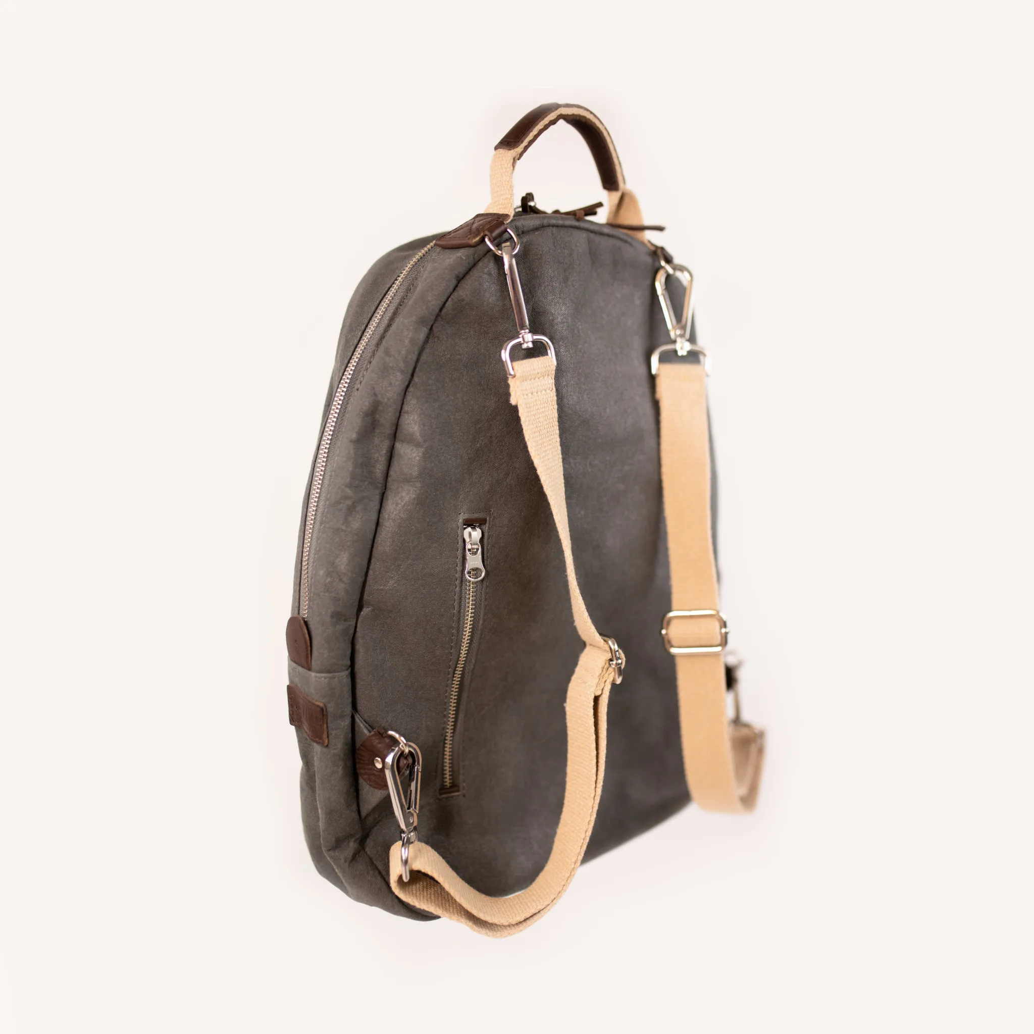 Washable Paper Memmo Backpack in Dark Grey