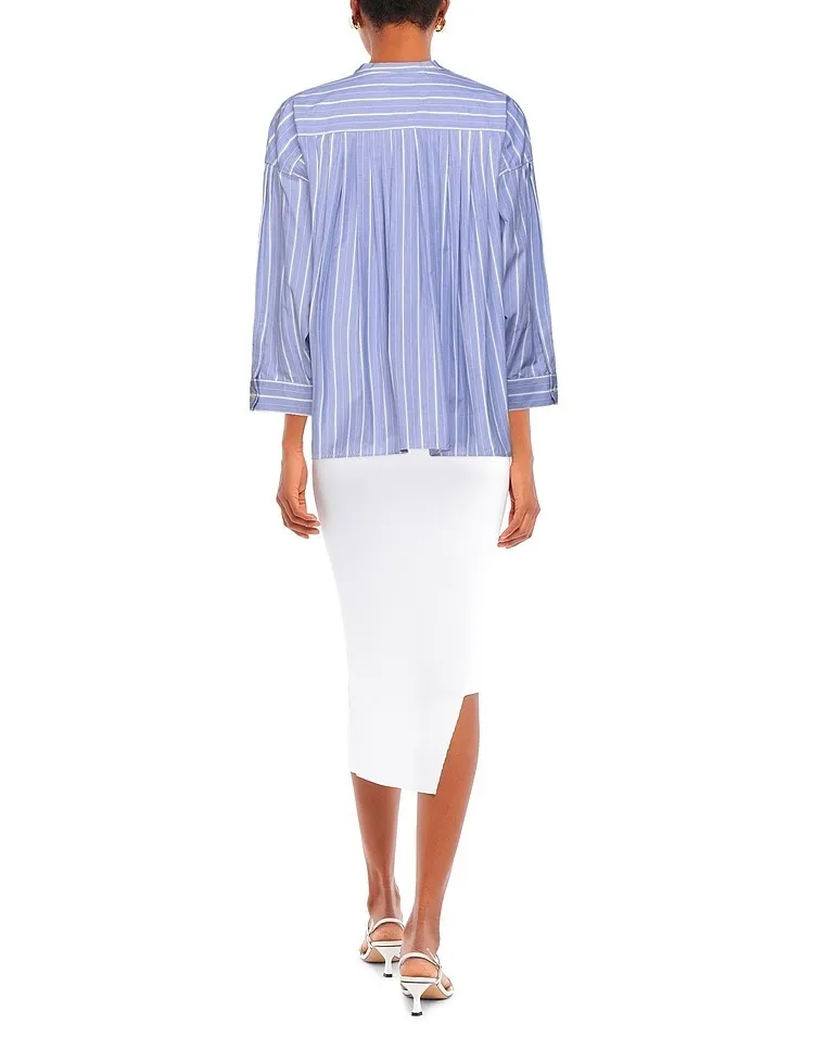 Weekend Max Mara  |Stripes Long Sleeves Shirts & Blouses