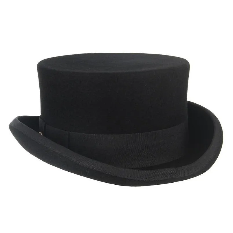 Wool Felt Top Hat New Cylinder Style