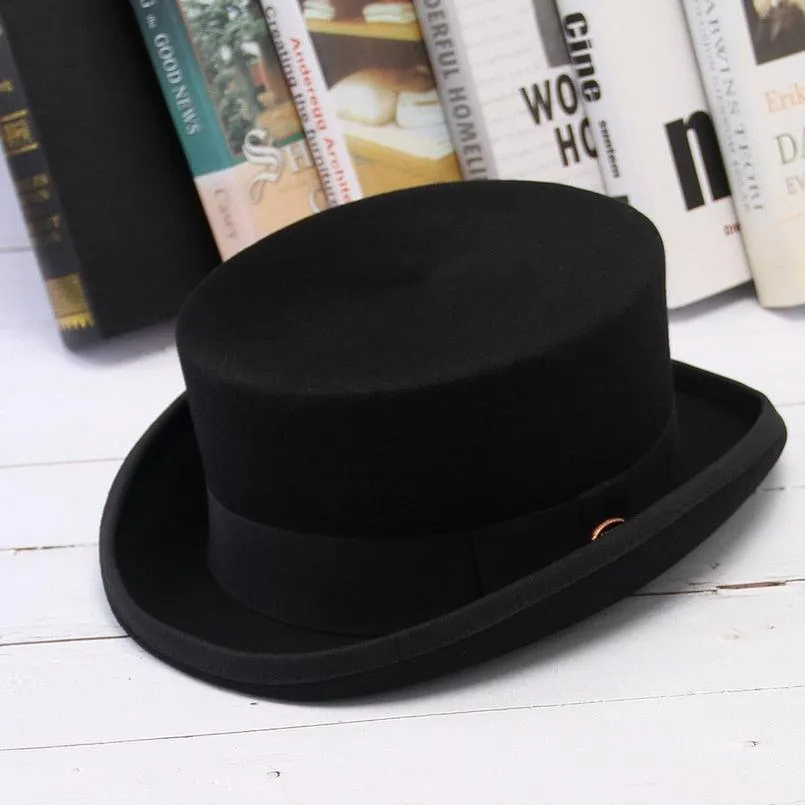 Wool Felt Top Hat New Cylinder Style