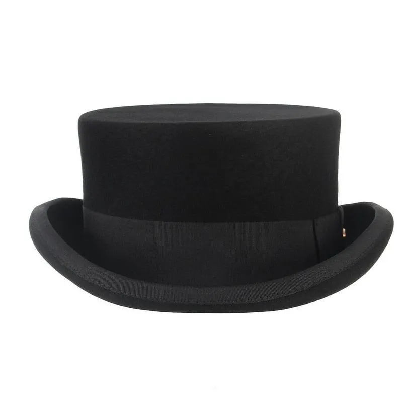 Wool Felt Top Hat New Cylinder Style