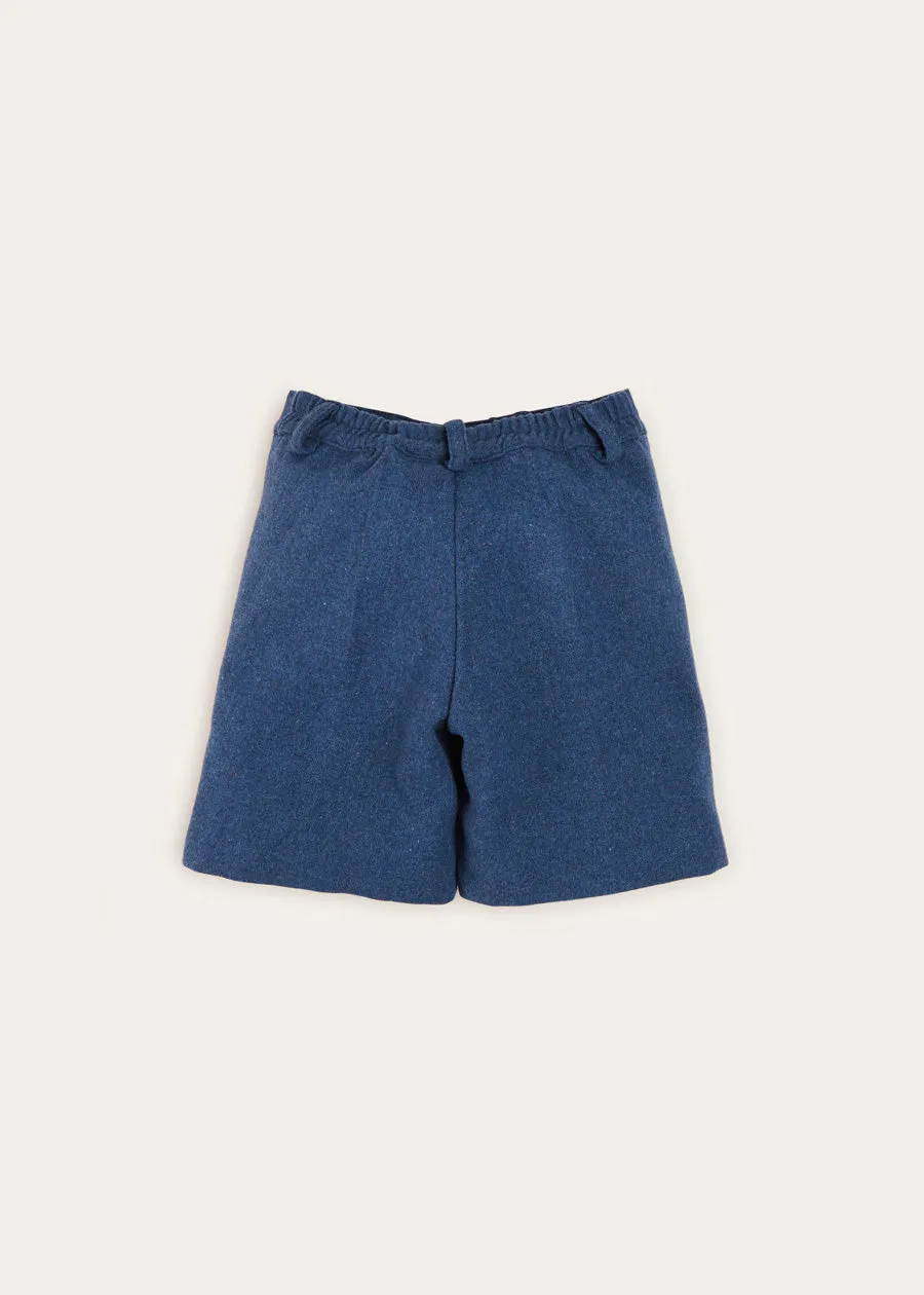 Wool Shorts In Blue (4-10yrs)