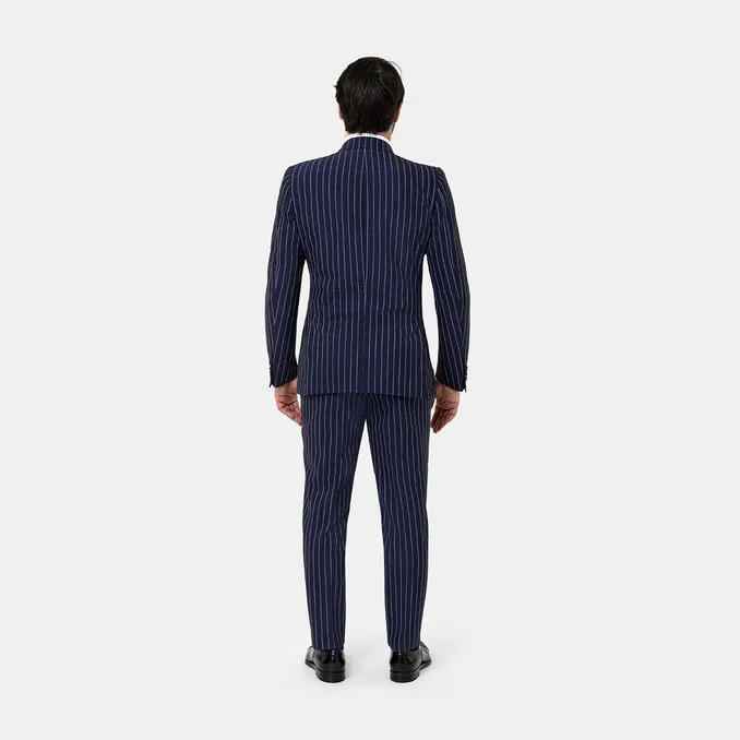 WOOL SUIT PINSTRIPE Man Blue