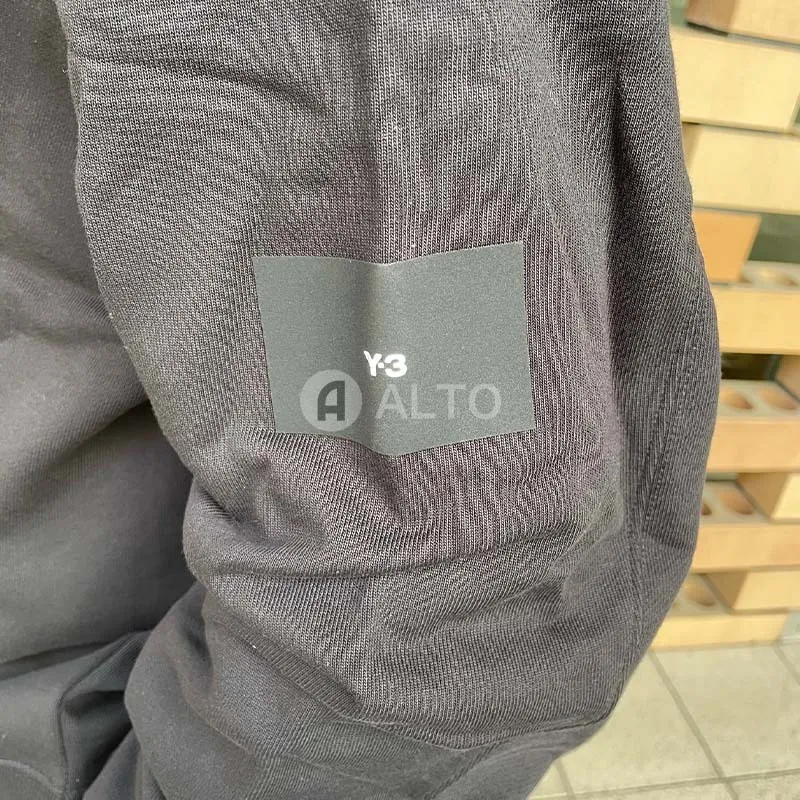 Y-3  |Long Sleeves Plain Cotton Logo Designers Sweatshirts