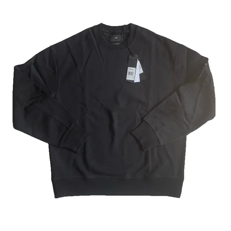 Y-3  |Long Sleeves Plain Cotton Logo Designers Sweatshirts