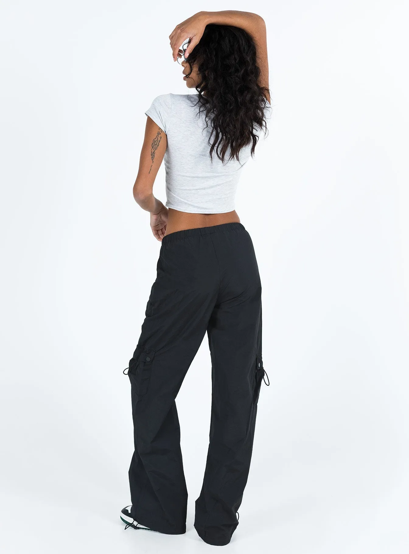 Y2k Utility Cargo Pants Black